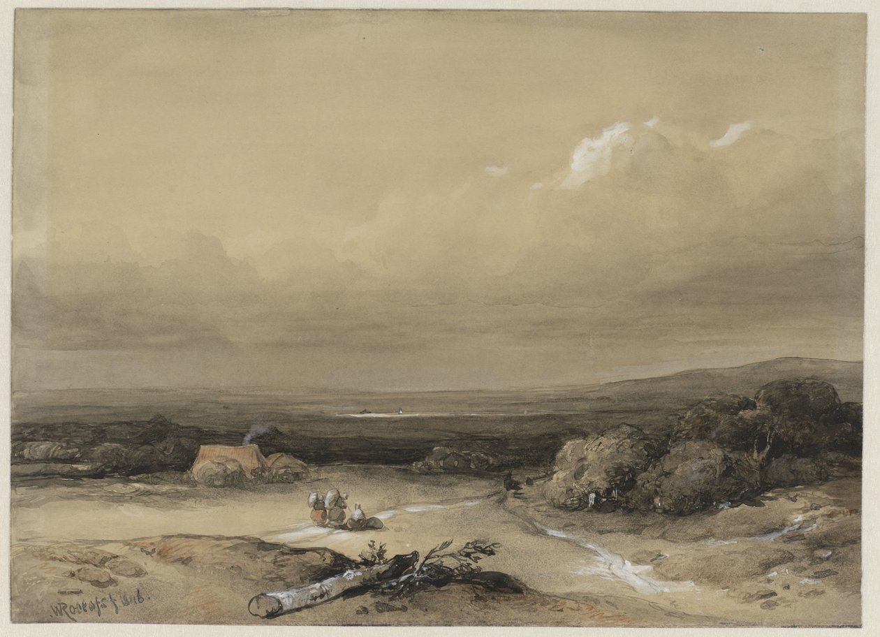 Landschaft von Willem Roelofs (I) (signed by artist)