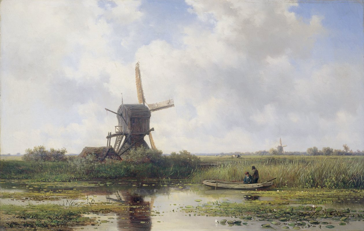 Der Gein-Fluss, nahe Abcoude von Willem Roelofs (I)