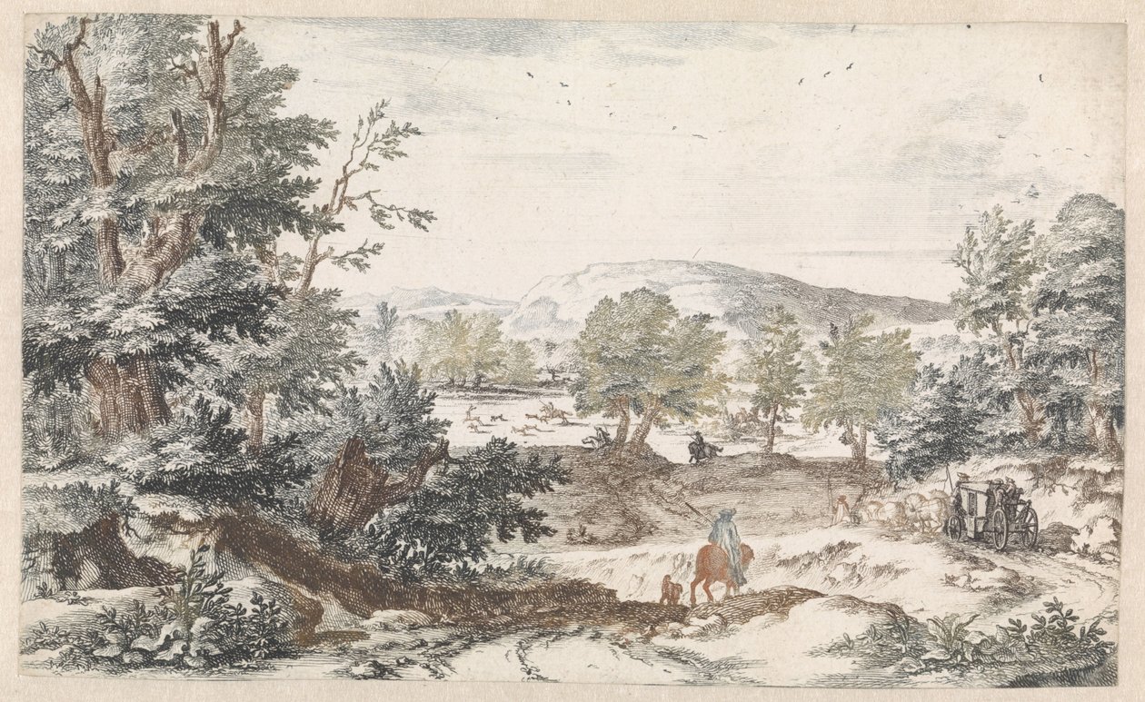 Waldlandschaft mit einem Weg von Willem Swidde