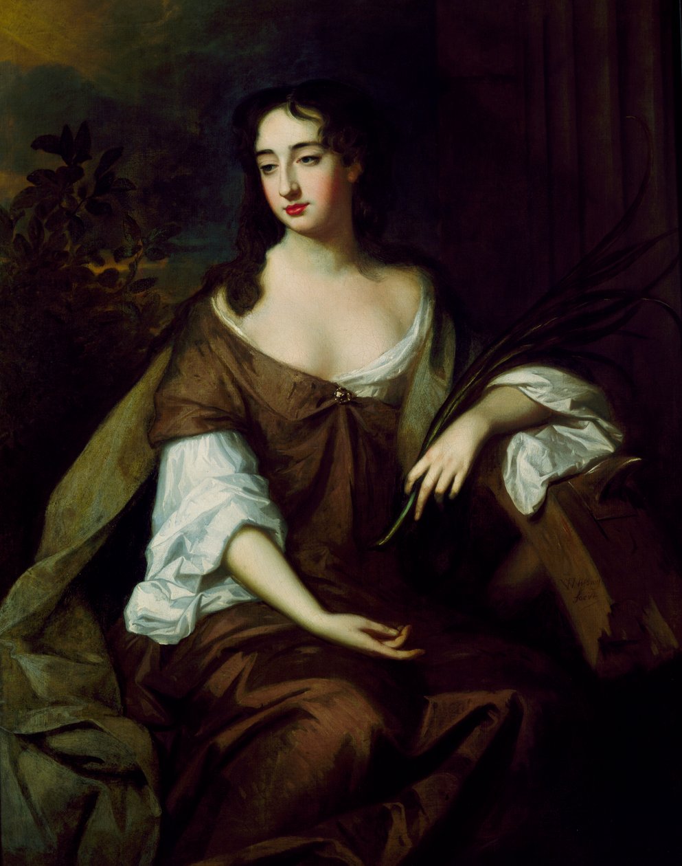 Eine Dame als St. Katharina, 17. Jahrhundert von Willem Wissing