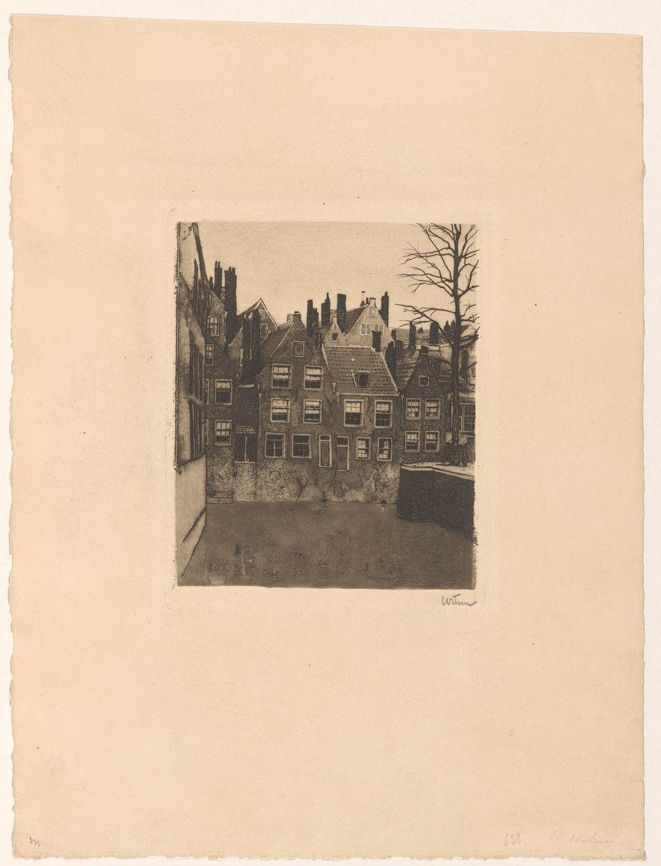 Groenendaal in Rotterdam von Willem Witsen (signed by artist)