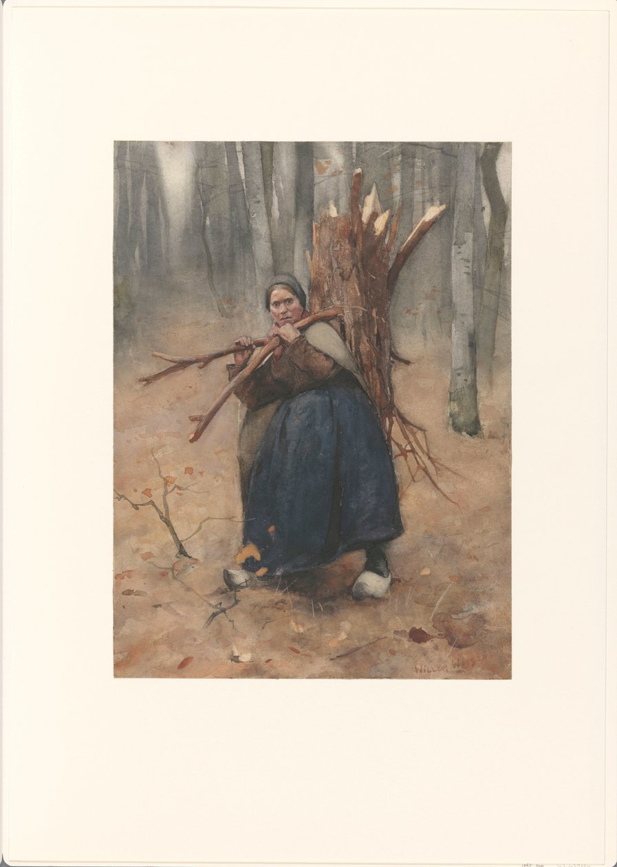 Holzsammlerin von Willem Arnoldus Witsen