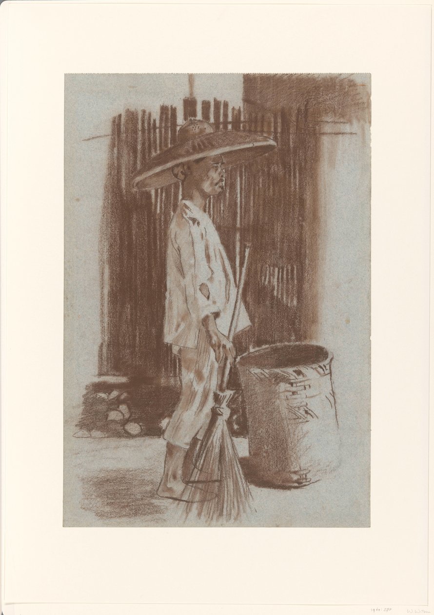 Indonesischer Straßenkehrer von Willem Arnoldus Witsen
