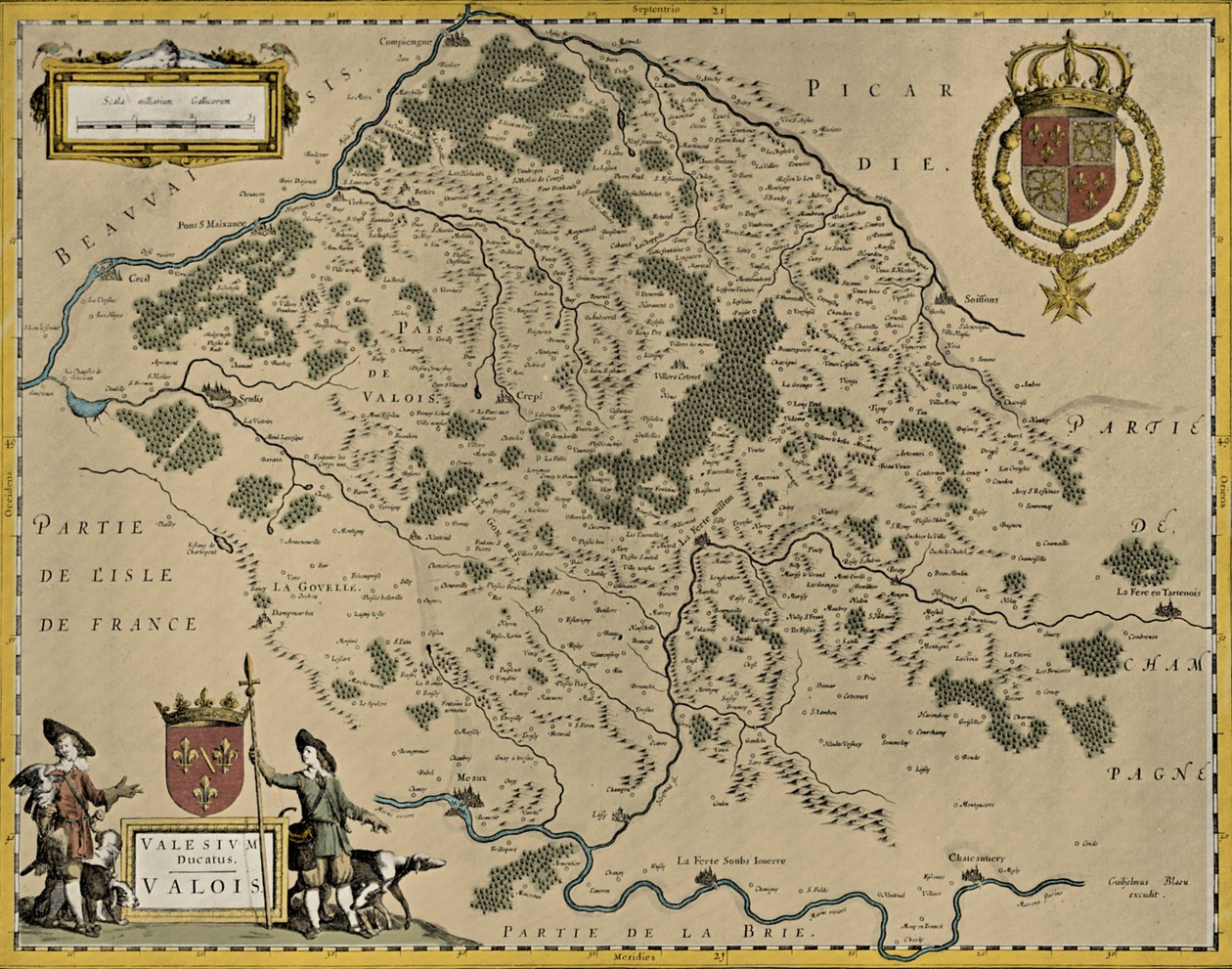Karte von Valois von Willem and Joan (1596 1673) Blaeu