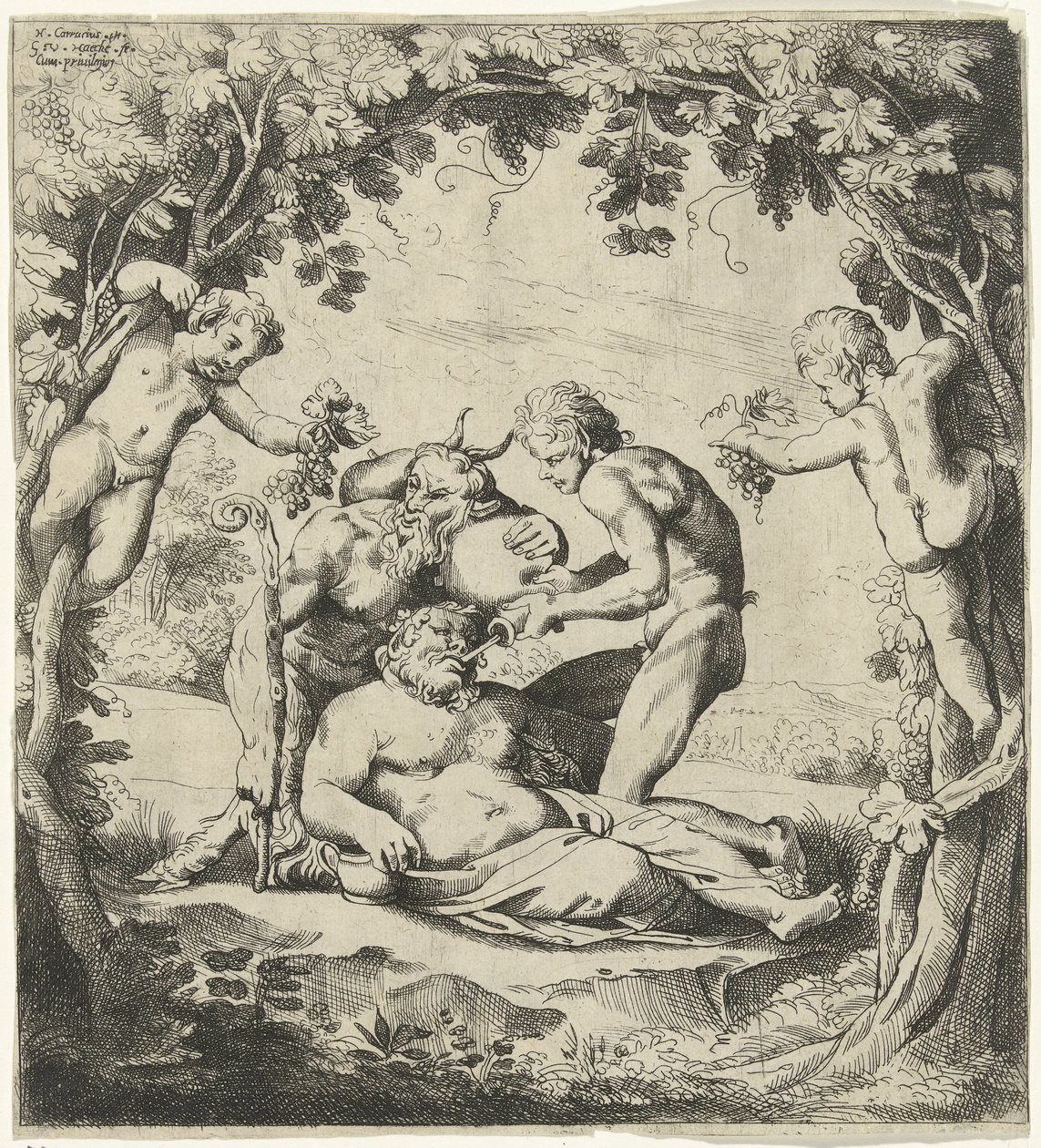 Trinkender Bacchus von Willem van Haecht (II)