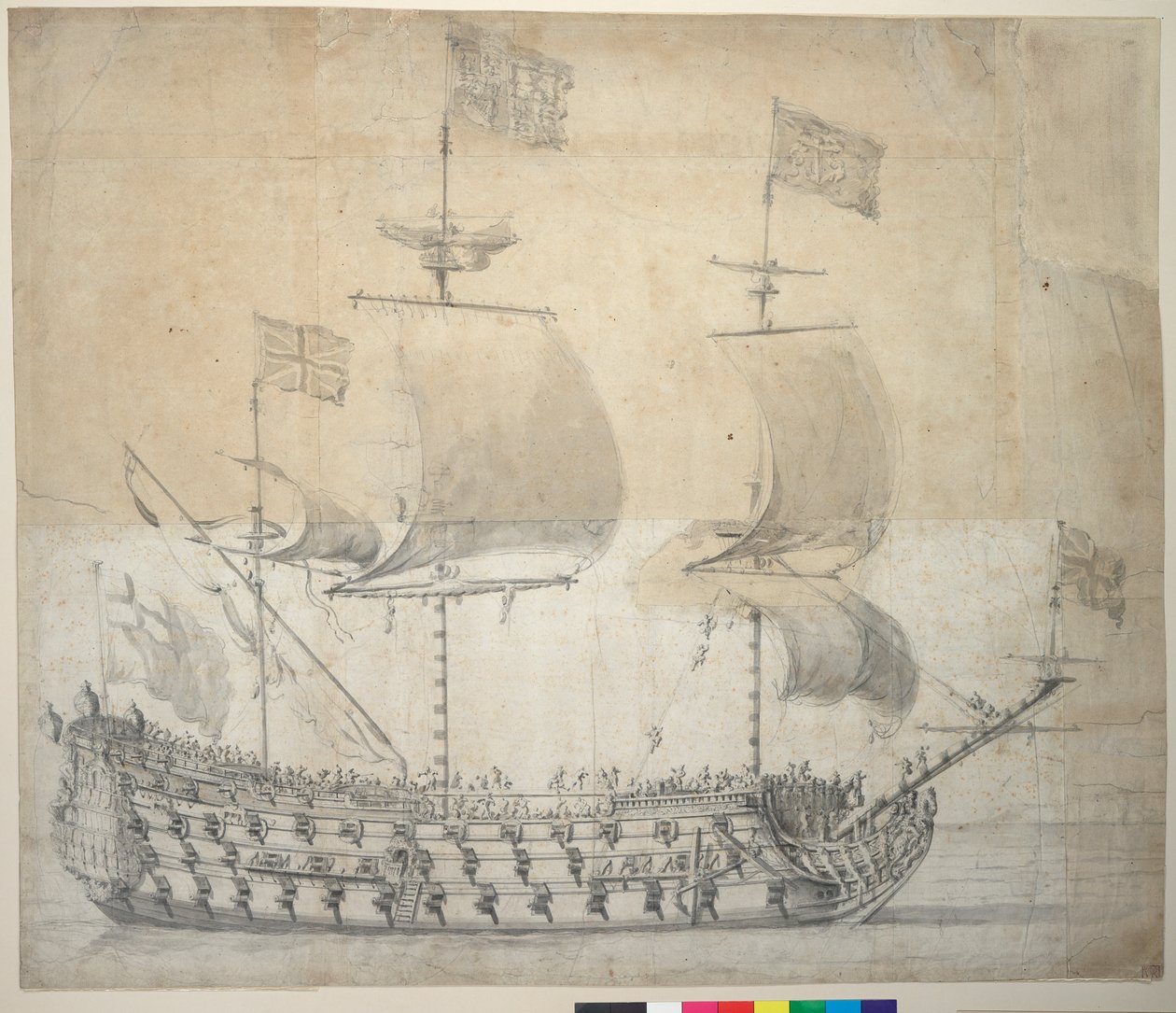 HMS Britannia von Willem van de the Elder Velde