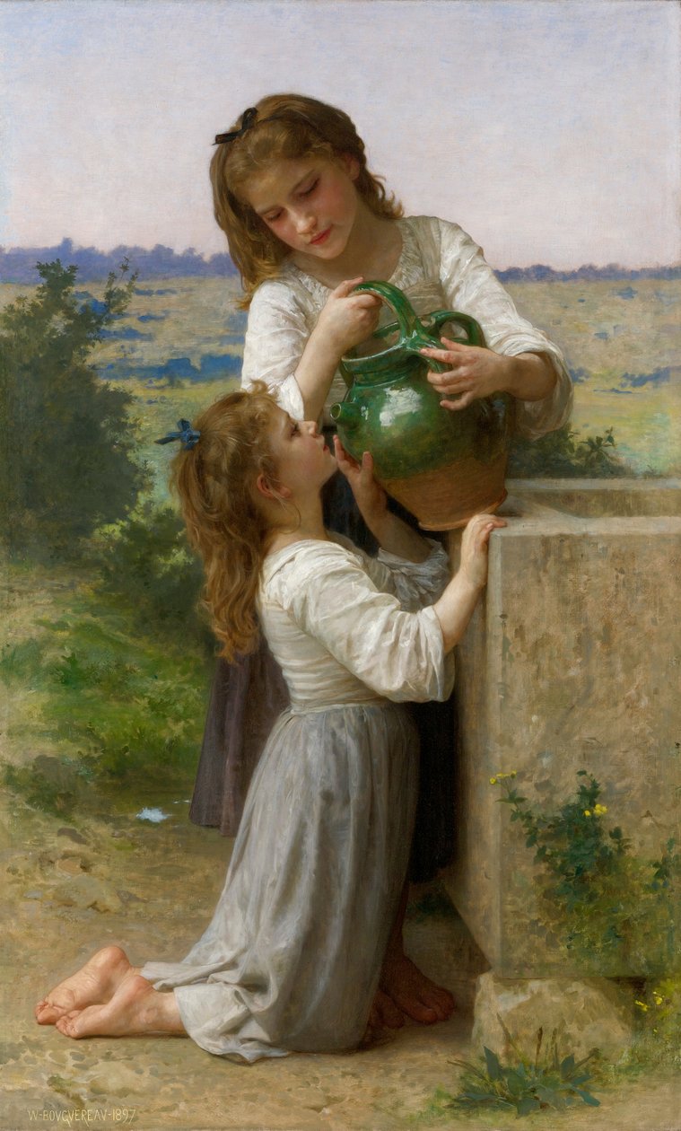 Am Brunnen von William Adolphe Bouguereau