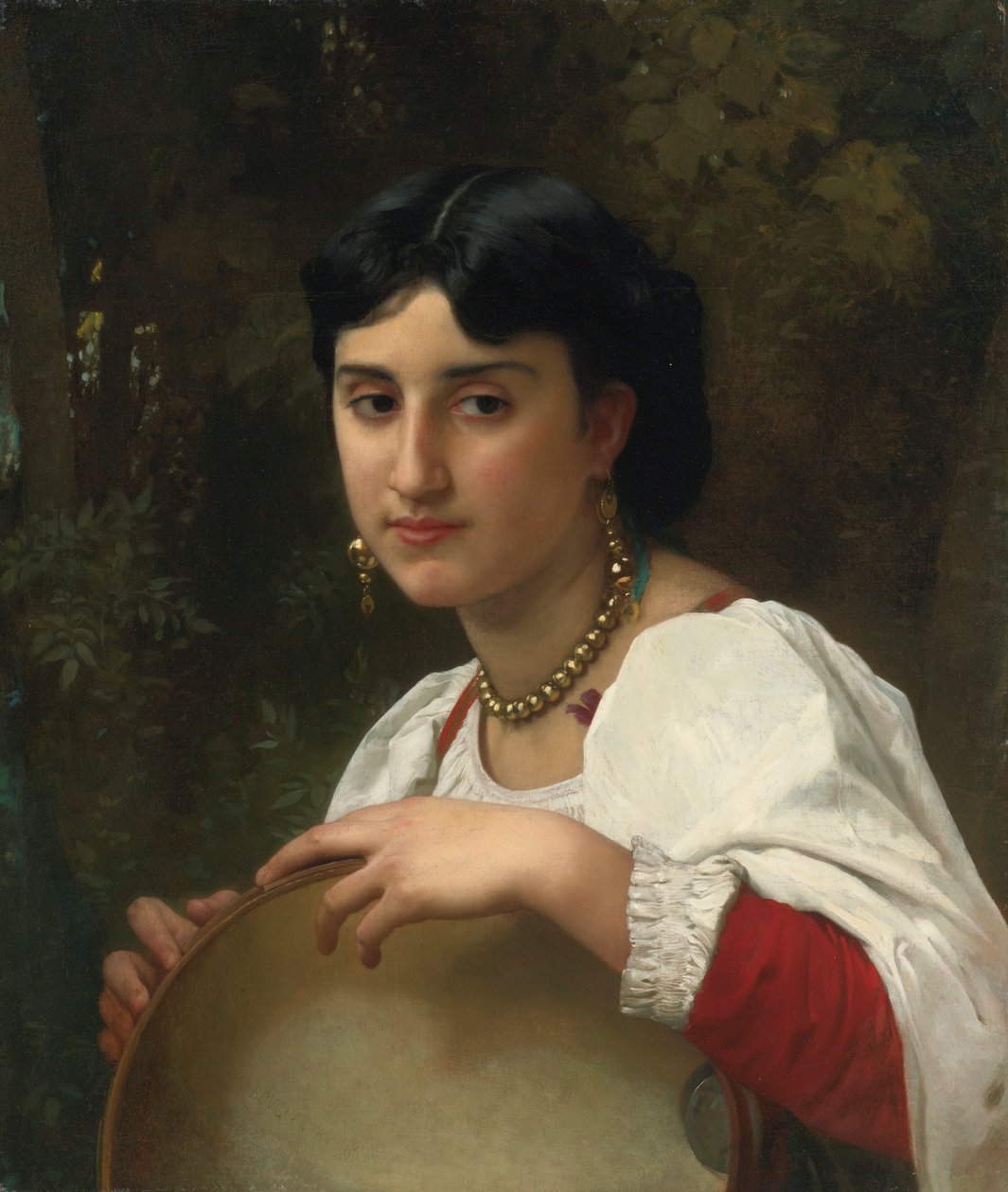 Italienerin mit Tamburin von William Adolphe Bouguereau