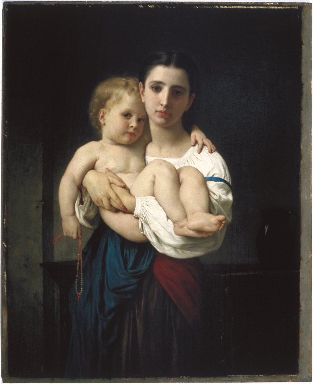 Die ältere Schwester, Reduktion von William Adolphe Bouguereau