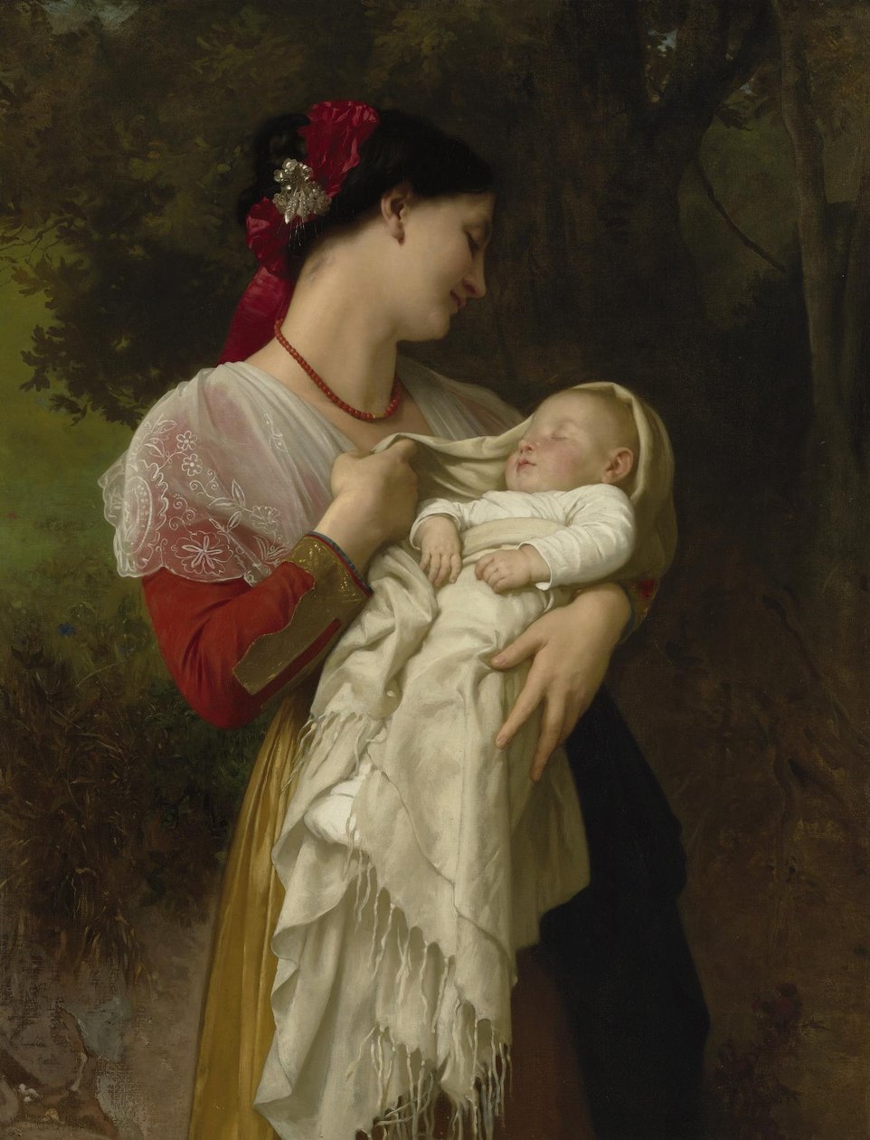 Mütterliche Bewunderung von William Adolphe Bouguereau