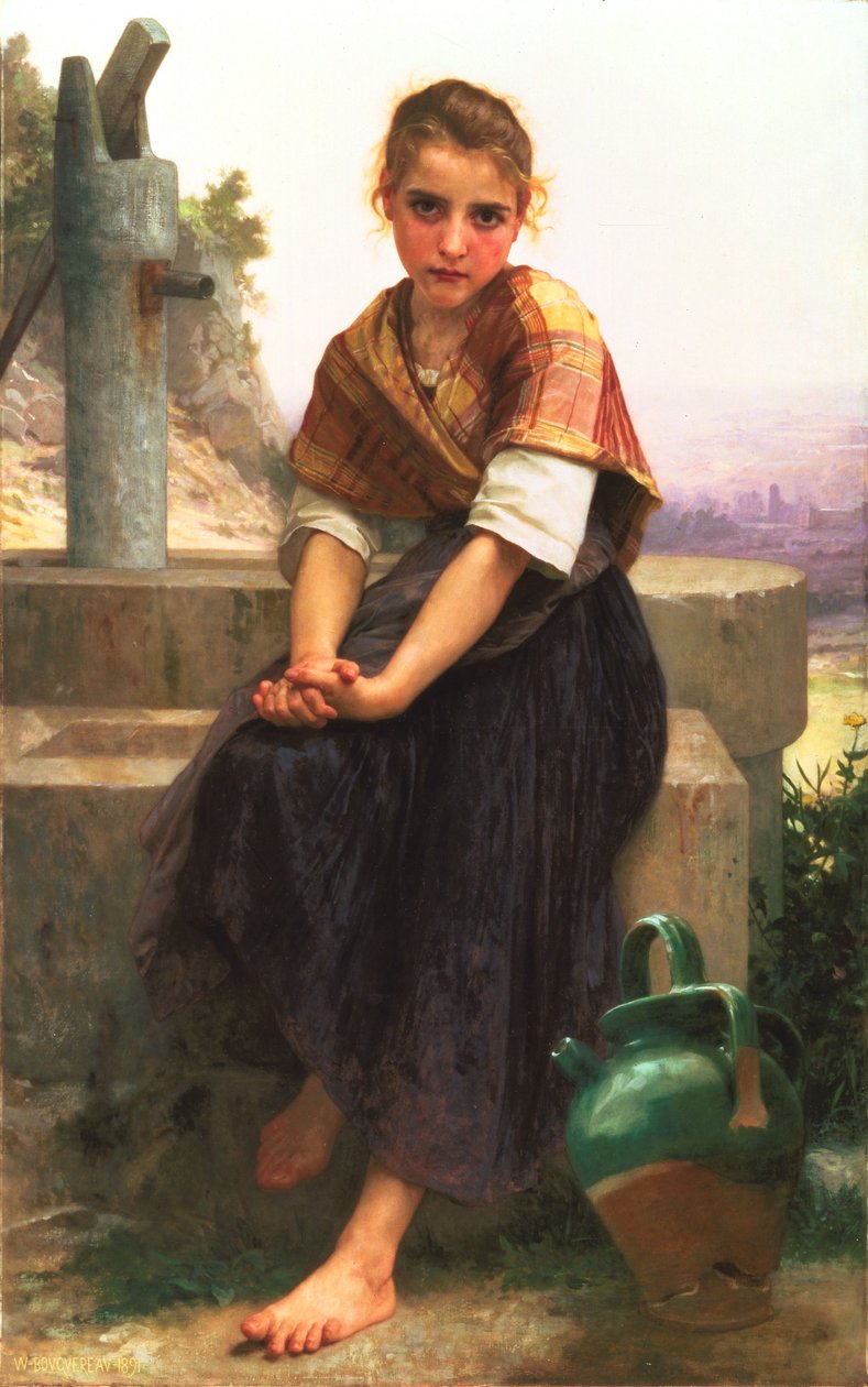 Der zerbrochene Krug von William Adolphe Bouguereau