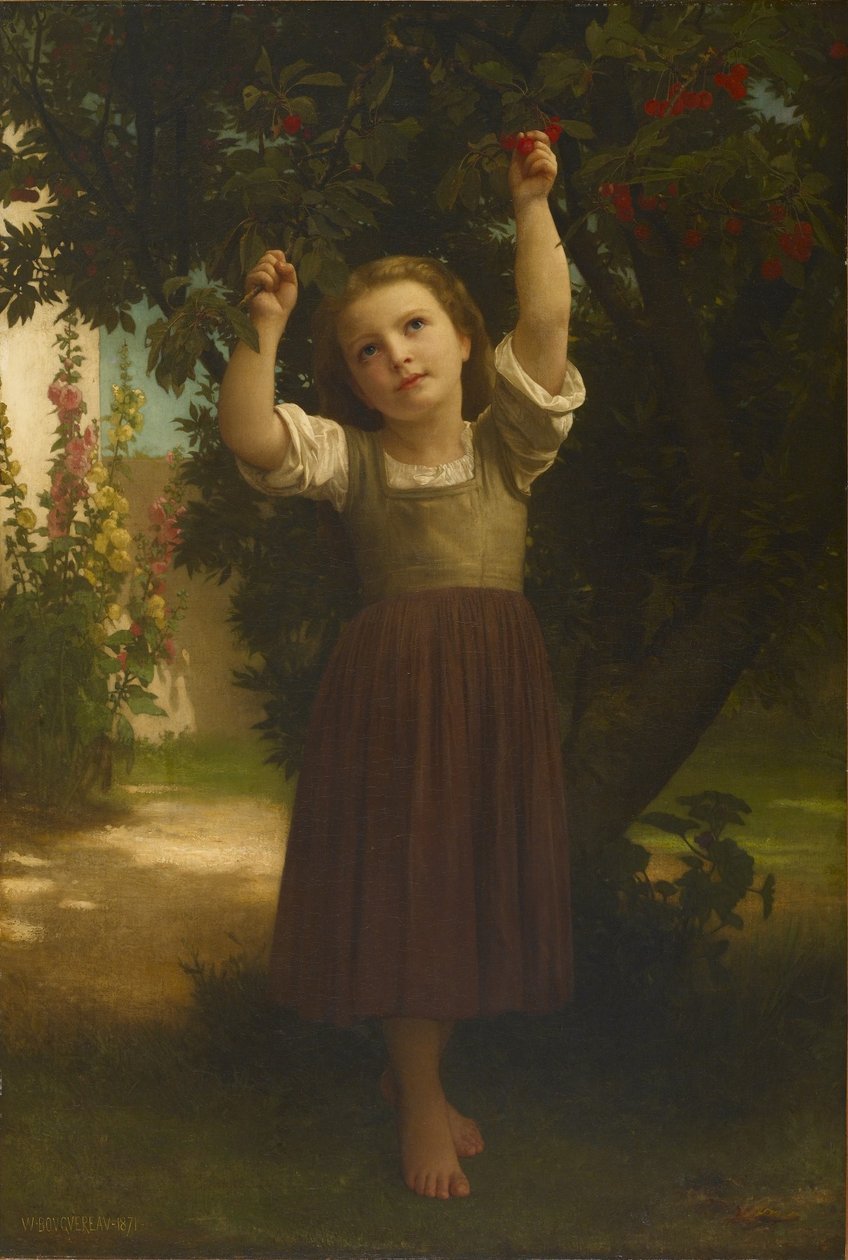 Der Kirschpflücker von William Adolphe Bouguereau