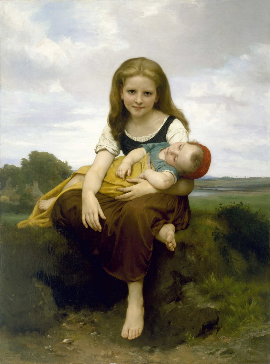 Die ältere Schwester von William Adolphe Bouguereau