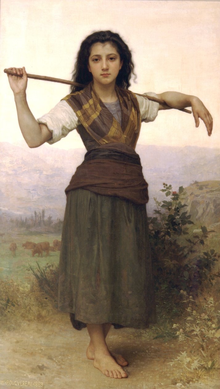 Die Schäferin von William Adolphe Bouguereau