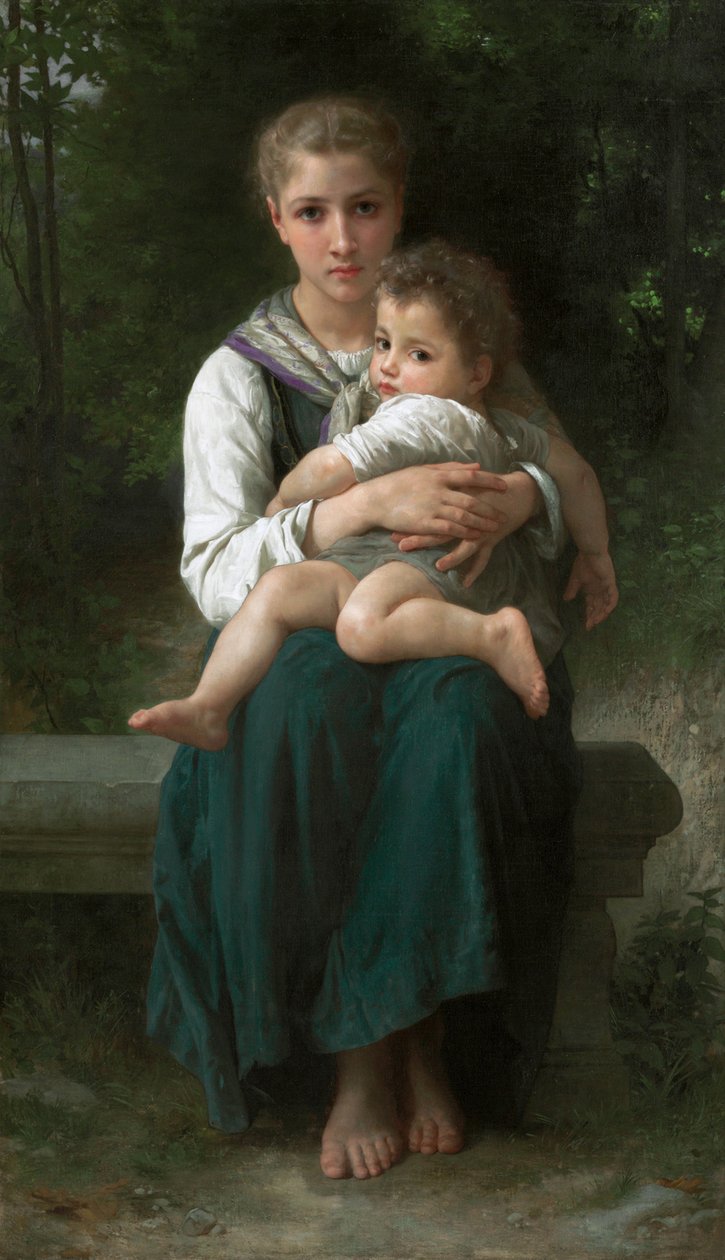 Die zwei Schwestern von William Adolphe Bouguereau