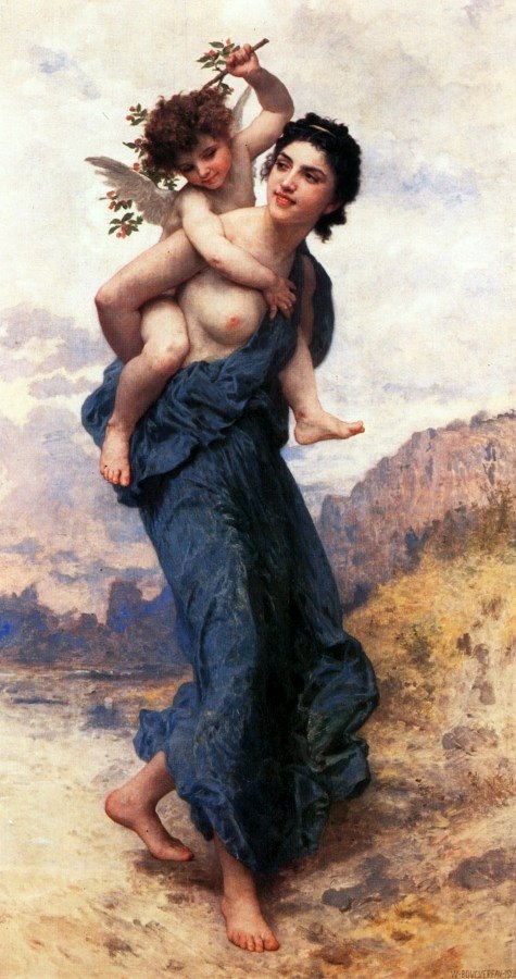 Venus und Amor von William Adolphe Bouguereau