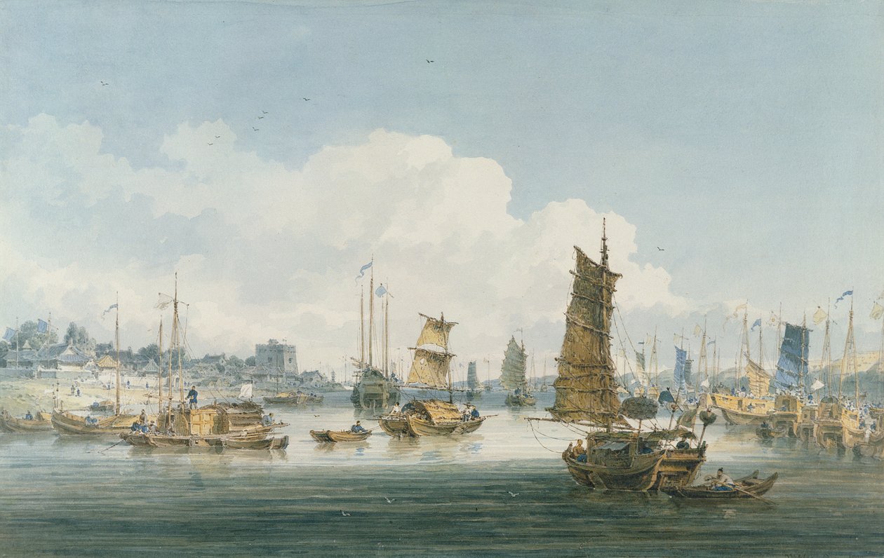 Ansicht in der Nähe der Stadt Tientsin, 1800 von William Alexander