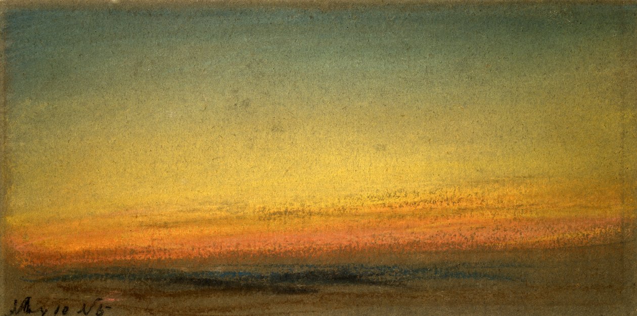 Sonnenuntergang, 10. Mai 1884 von William Ascroft