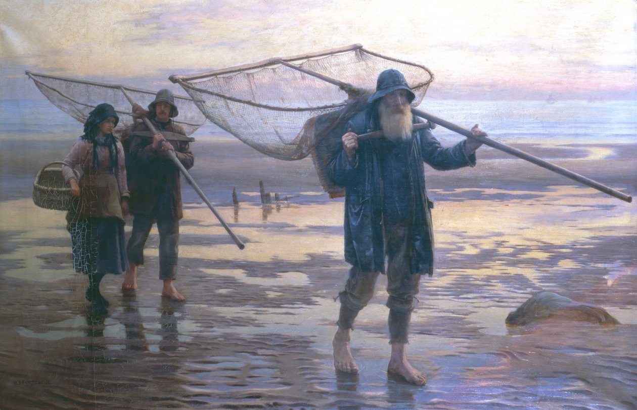 Garnelenfischer von William Banks Fortescue