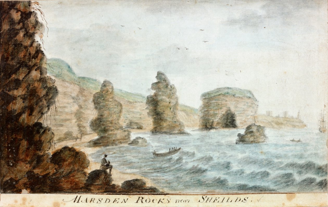 Marsden Rocks bei Shields von William Beilby