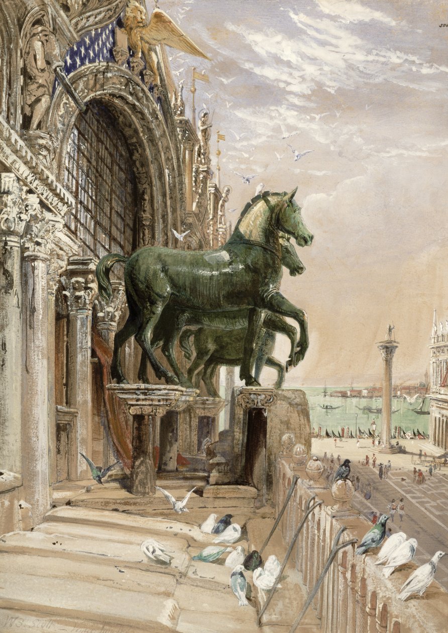 Oberer Teil der Fassade der St. Markus Kirche, 1862 von William Bell Scott