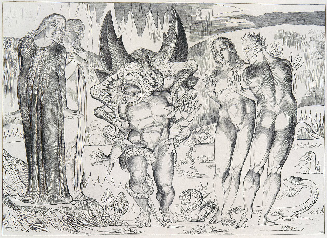 Blakes Illustrationen zu Dante von William Blake
