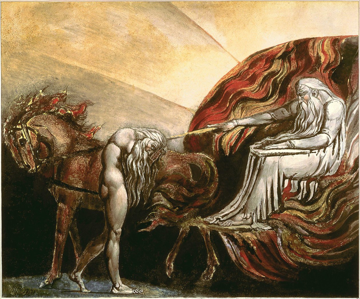 Gott richtet Adam von William Blake