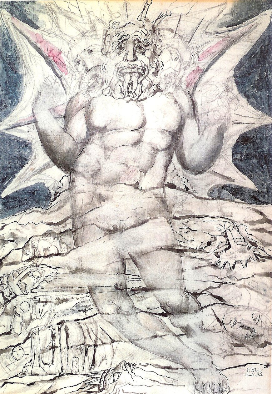 Hölle, Gesang 34: Luzifer von William Blake