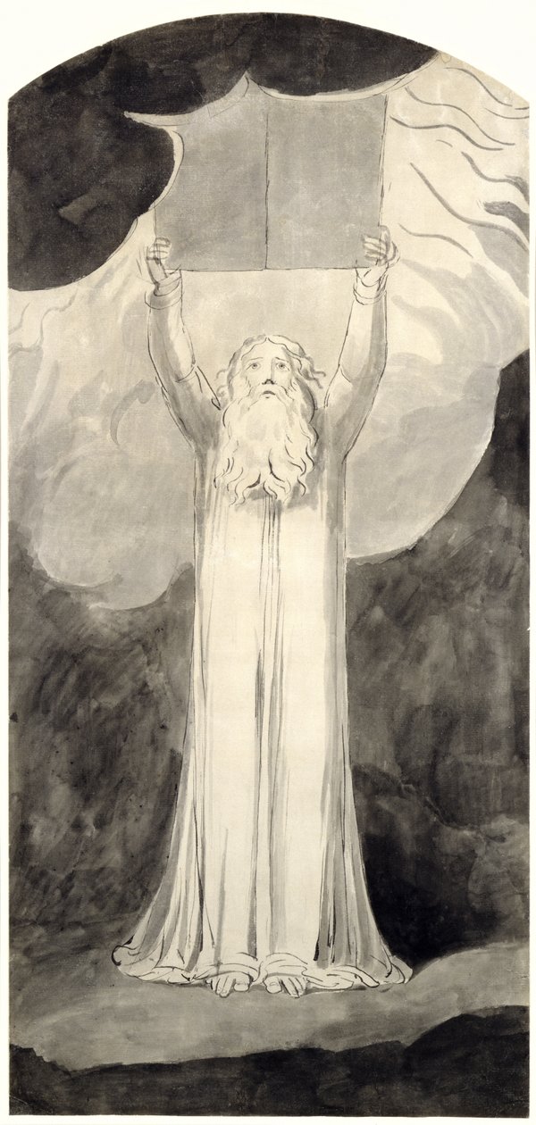 Moses empfängt das Gesetz, ca. 1780 von William Blake