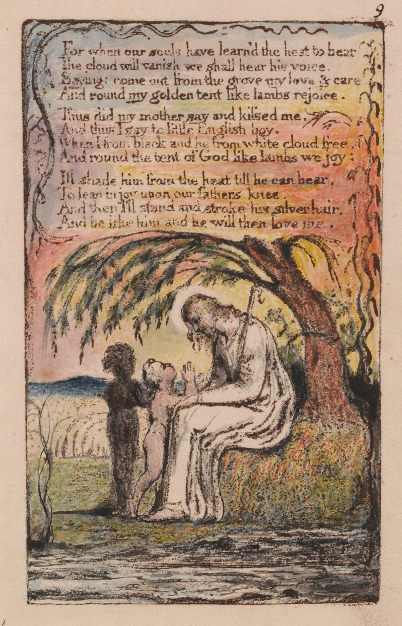 Lieder der Unschuld und der Erfahrung, Platte 9 von William Blake