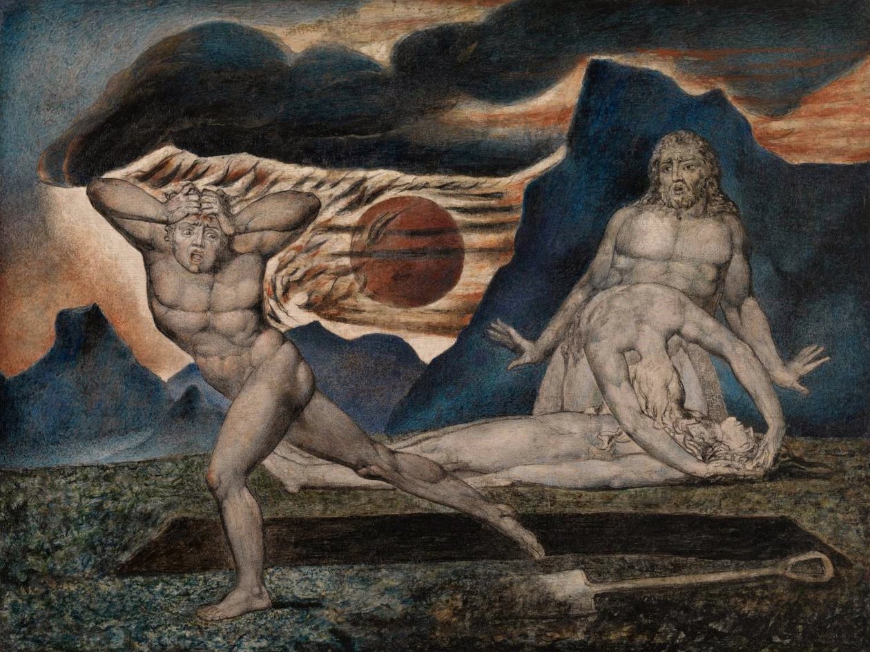 Der Körper Abels gefunden von William Blake