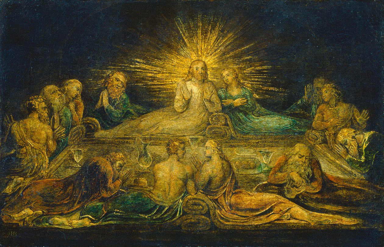 Das letzte Abendmahl, 1799 von William Blake