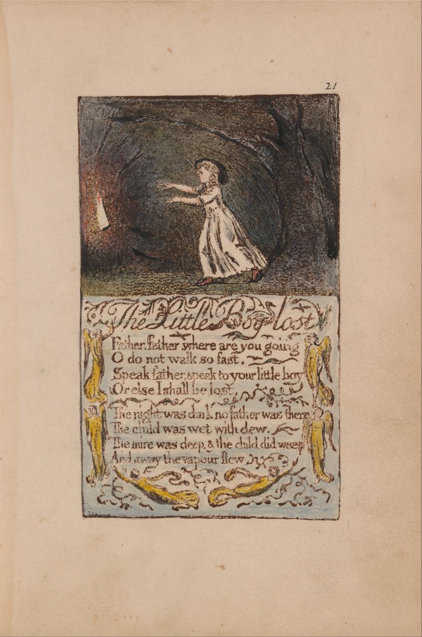 Der kleine verlorene Junge von William Blake