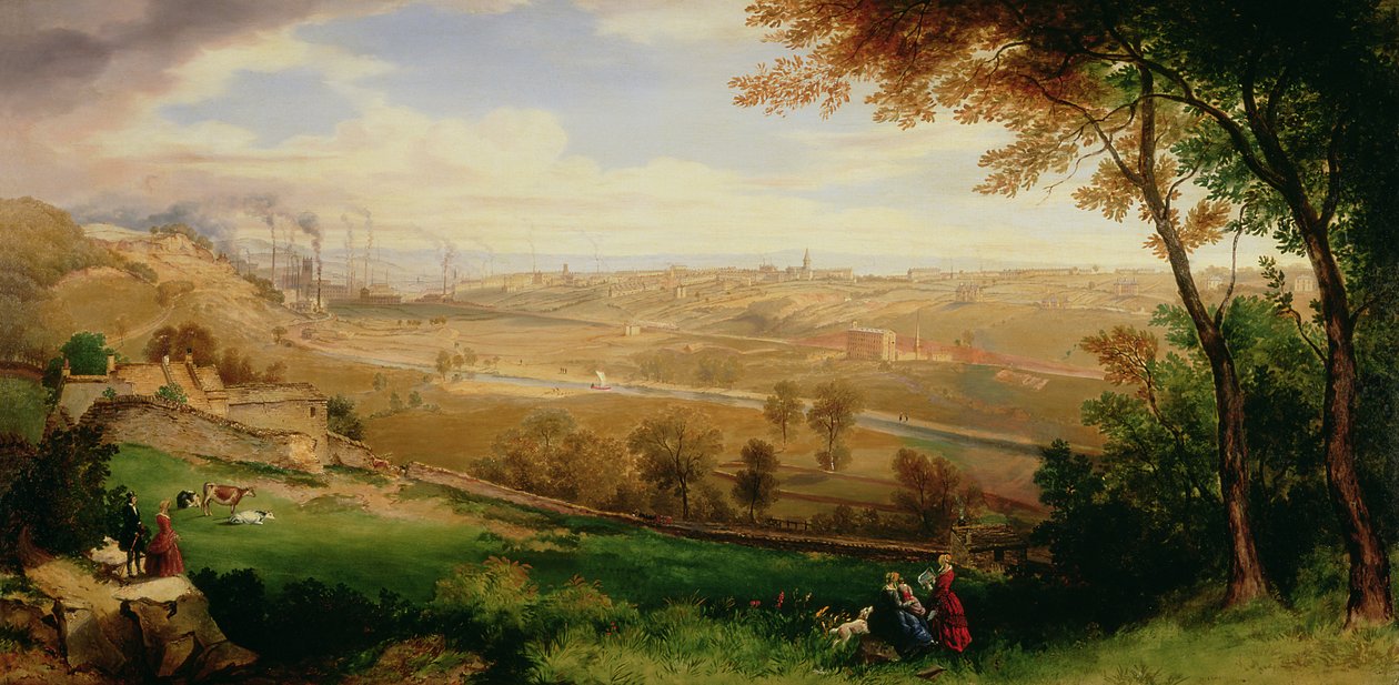 Ansicht von Bradford, 1849 von William Cowen