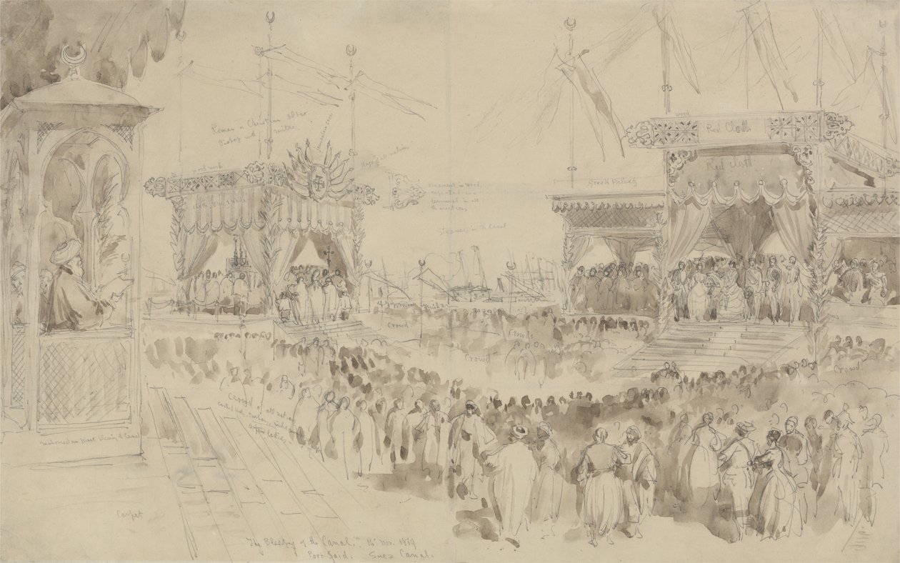 Der Segen des Suezkanals, 1869 von William Crimea Simpson
