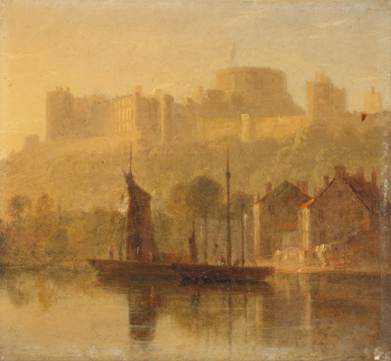 Schloss Windsor von der Themse von William Daniell