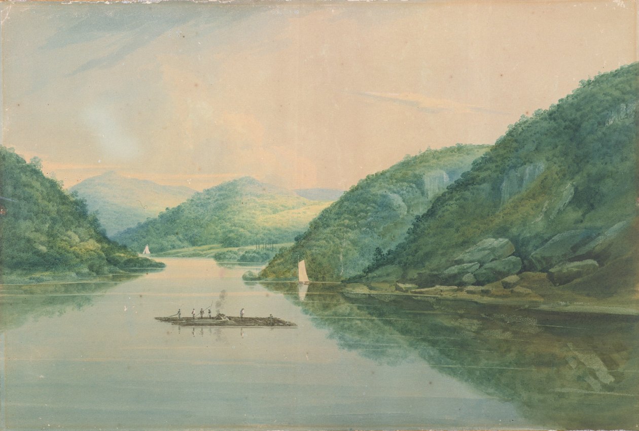 Ansicht in der Nähe von Fort Montgomery, New York, 1820 von William Guy Wall