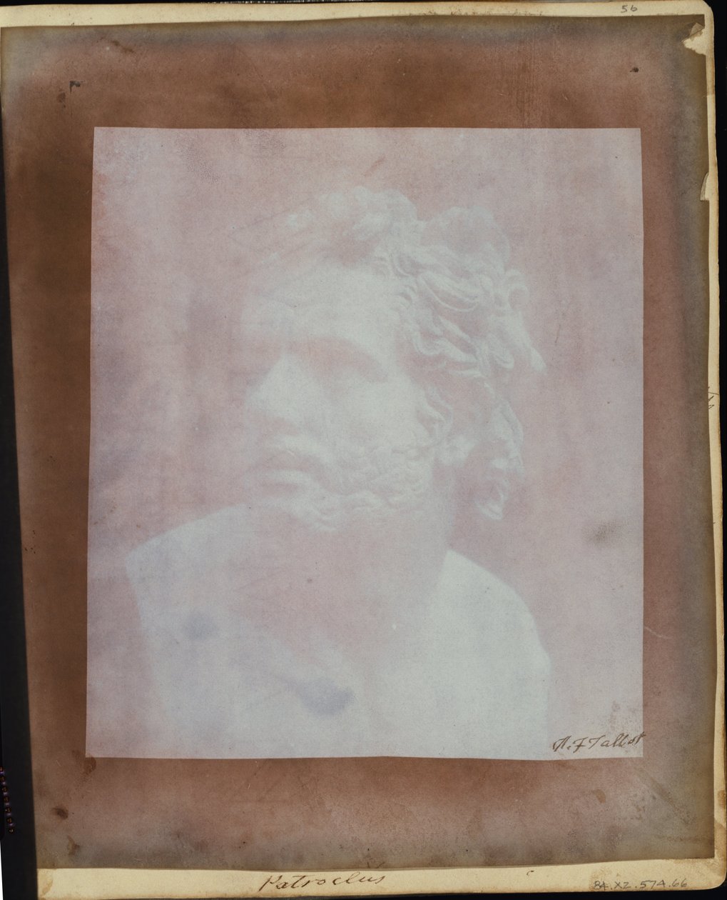 Büste des Patroklos von William Henry Fox Talbot