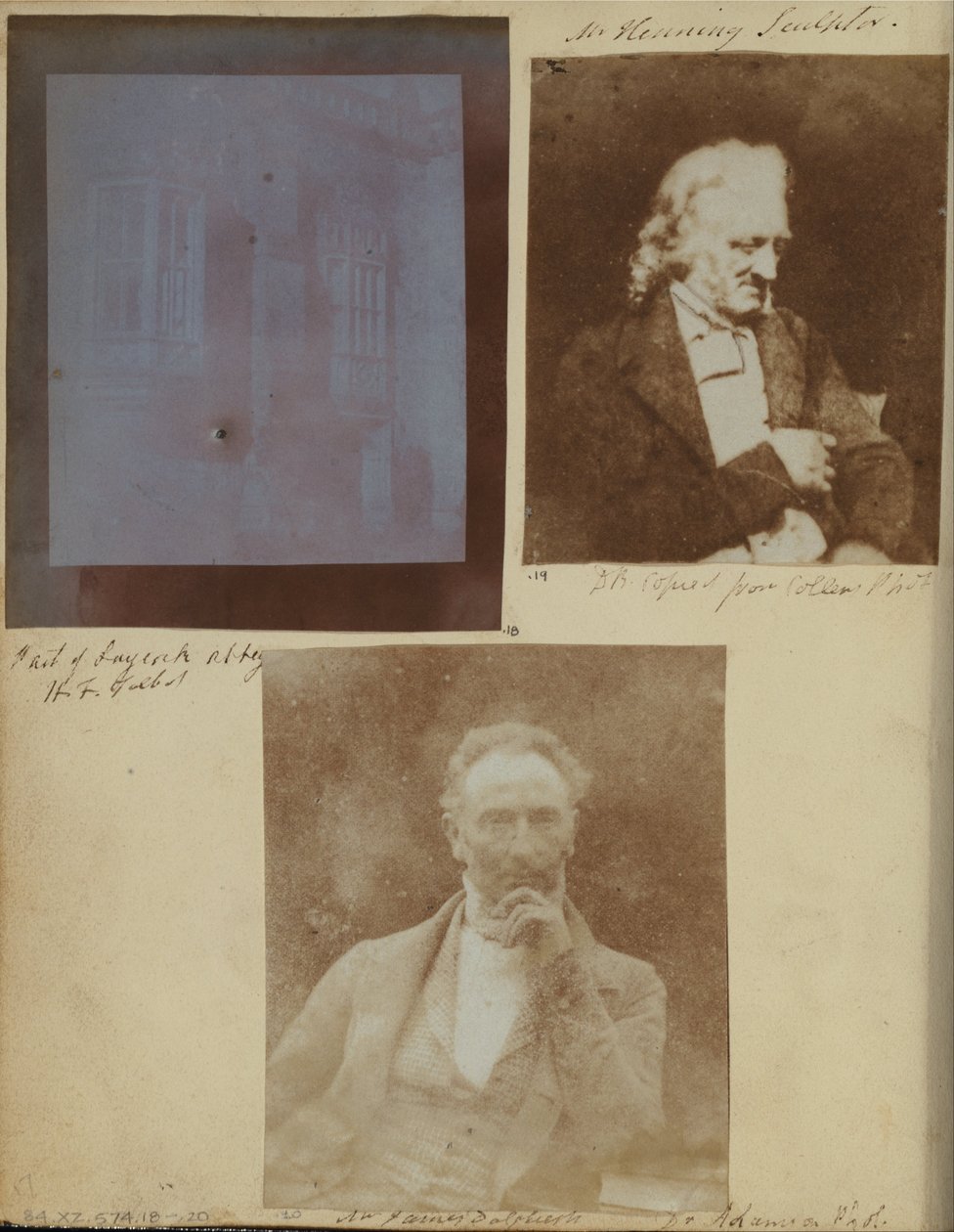 Abschnitt der Südfront der Lacock Abbey von William Henry Fox Talbot