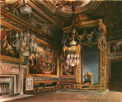 Der Audienzsaal des Königs, Windsor Castle aus Pynes Royal Residences, 1818 von William Henry Pyne