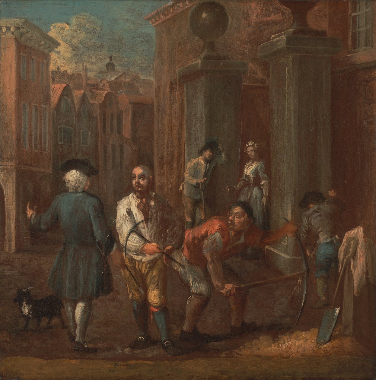 Schild für einen Pflasterer von William Hogarth