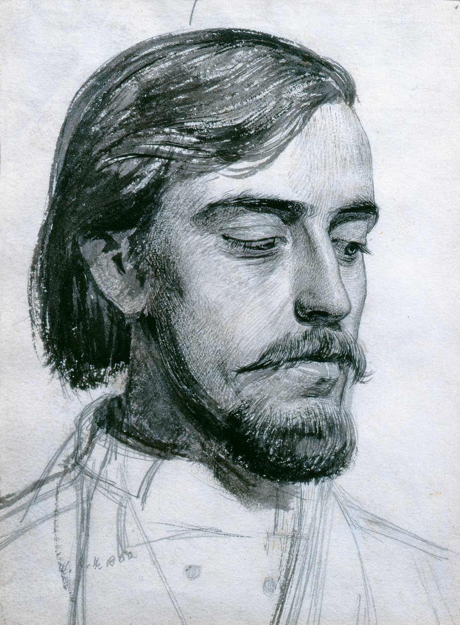 Studie für den Kopf von Valentine von William Holman Hunt