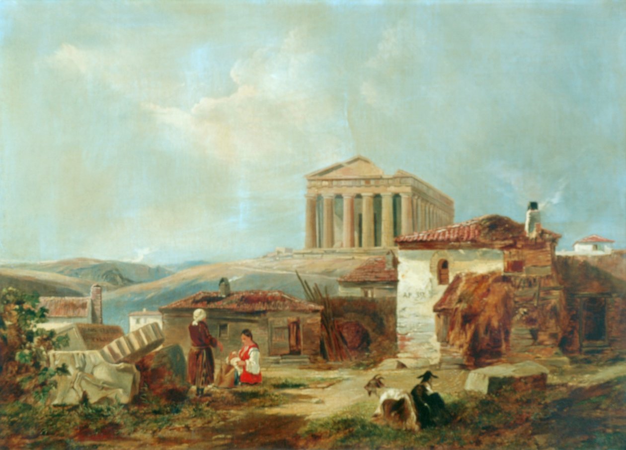 Athen mit der Akropolis, 1839 von William James Muller