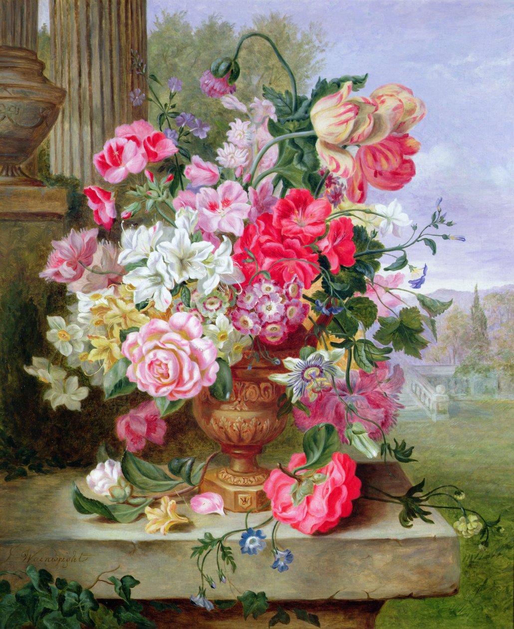 Stillleben mit Blumen von John Wainwright