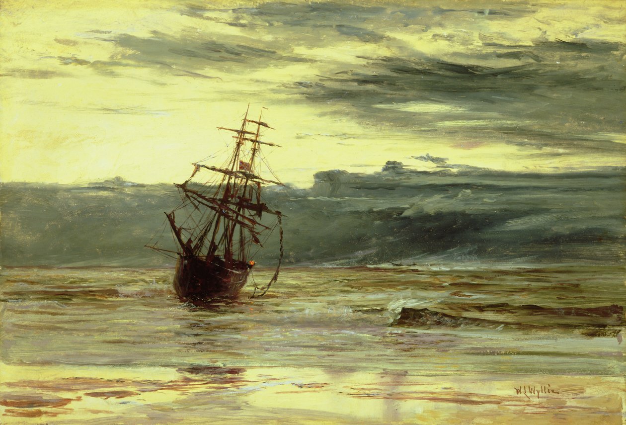 Morgendämmerung nach einem Sturm von William Lionel Wyllie