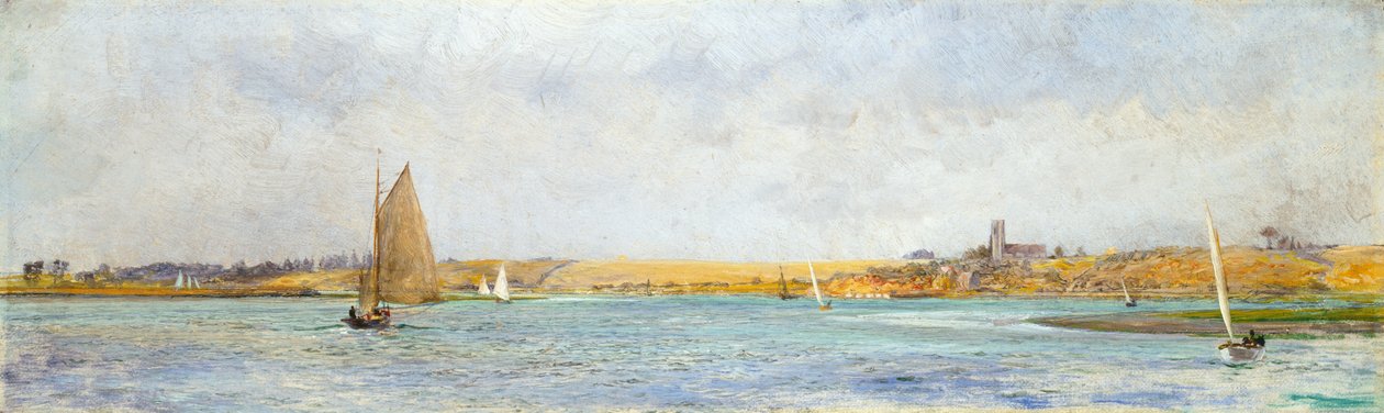 Fluss Deben in Richtung Ramsholt von William Lionel Wyllie