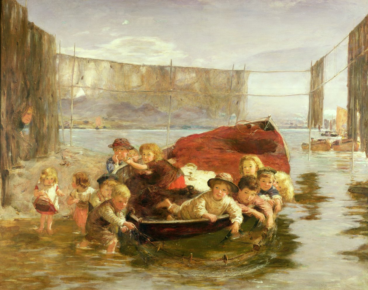 Die jungen Schleppnetzfischer von William McTaggart