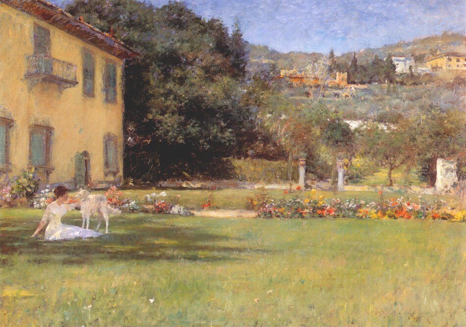 Gute Freunde von William Merritt Chase