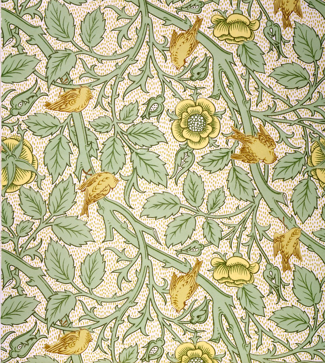 Vogel-Tapetendesign von William Morris