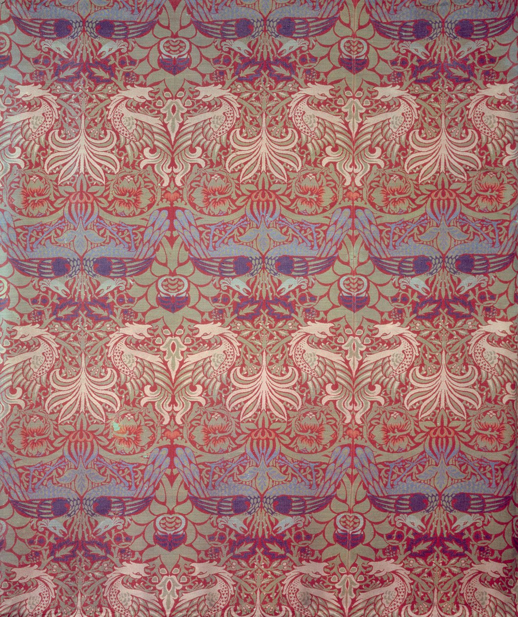 Pfau und Drache, hergestellt von Morris & Co. von William Morris